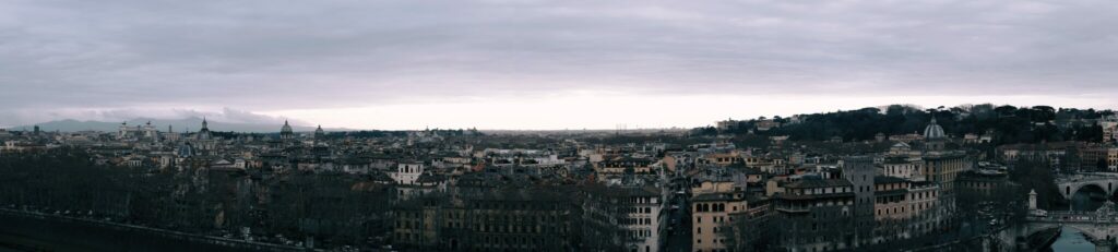 Rom - Engelsburg - Panorama vom Dach der Engelsburg
