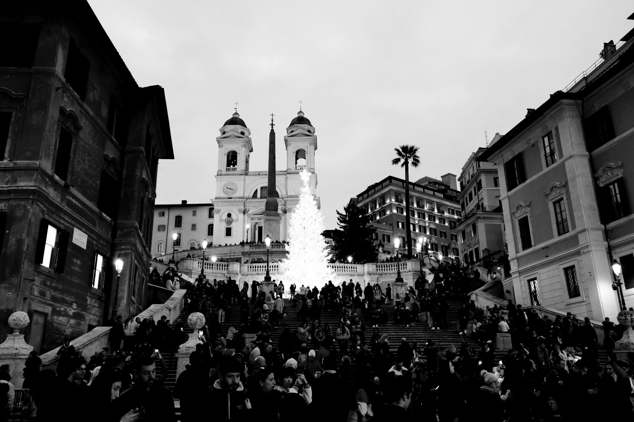 Rom in Monochrom: Die Spanische Treppe