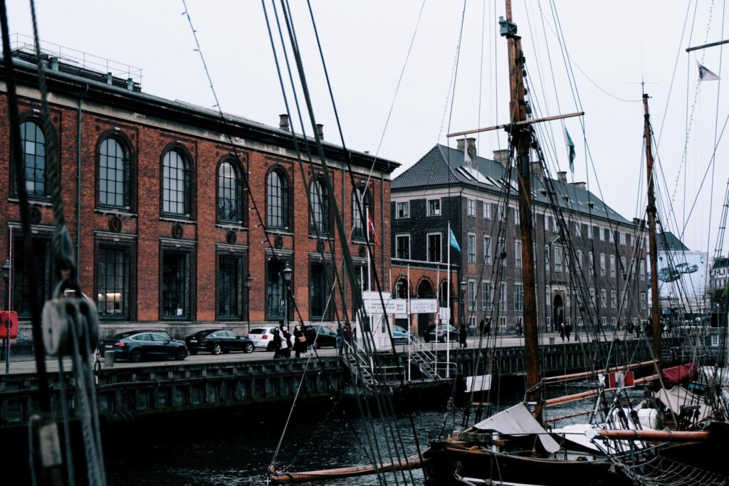 Kopenhagen-Nyhavn-Lagerhäuser im Nyhavn